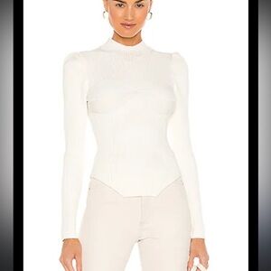 Fleur Du Mal  -Corset Sweater in Ivory medium 
FLEUR DU MAL rare piece